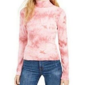 Planet Gold Pink Cowl Neck Sweater